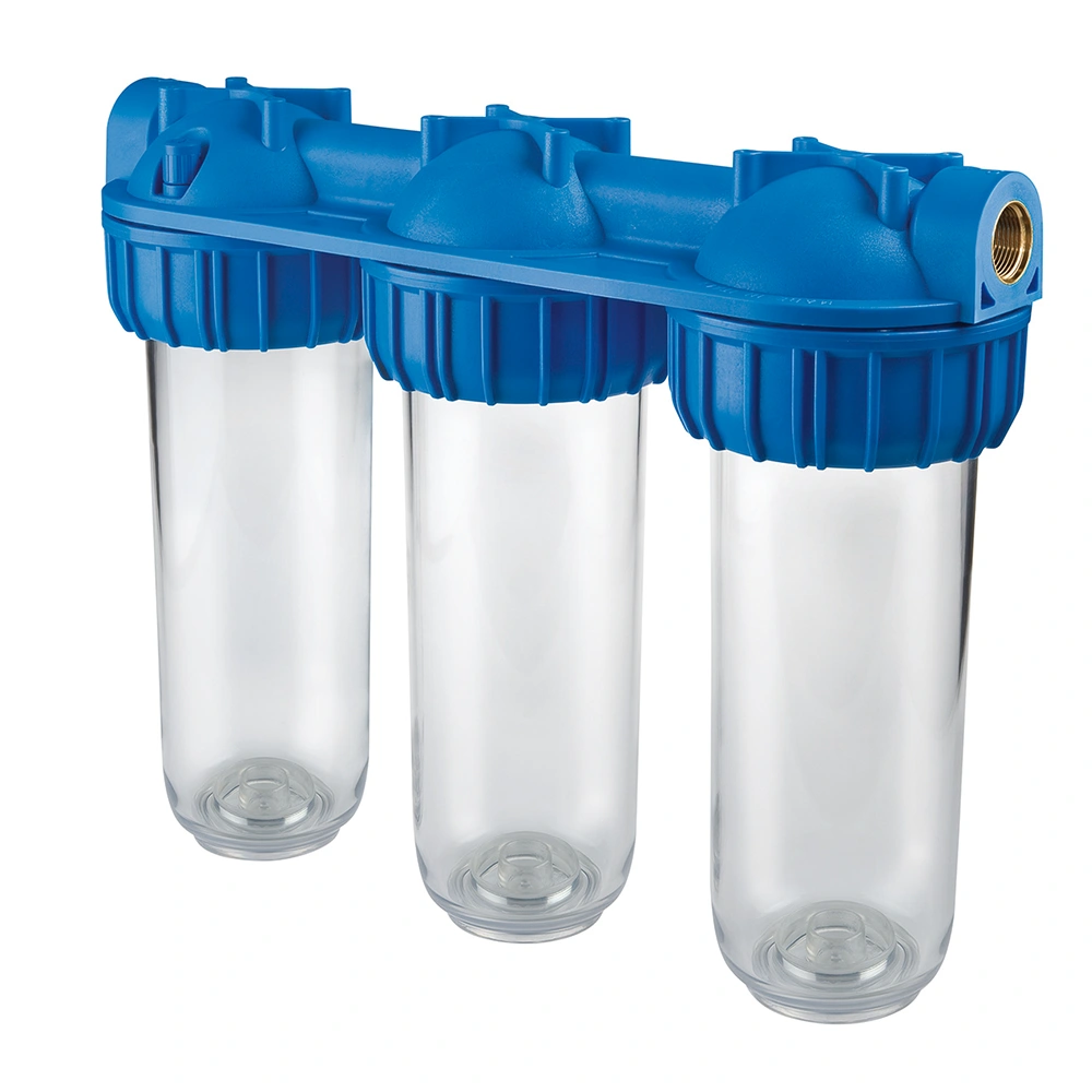 PLUS SX Senior 10" TRIPLEX Water Filter Housing Only - 1" Ports