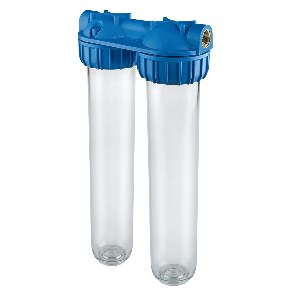 PLUS SX Master 20" DUPLEX Water Filter Housing - 1" Ports